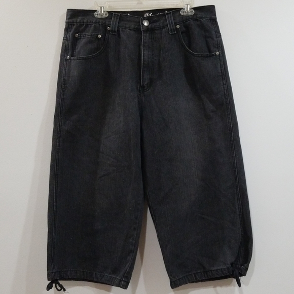 American studio men's black cropped capris - Picture 3 of 17